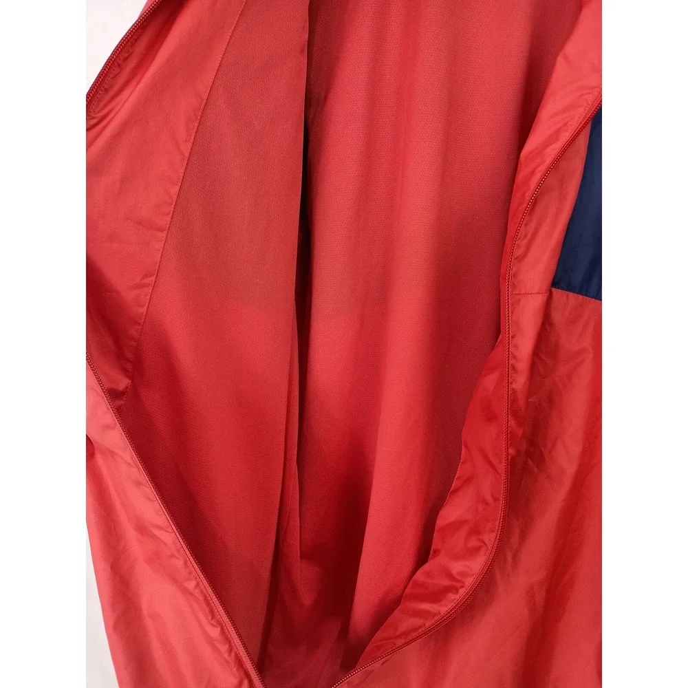 Adidas Size XL Full Zip Red And Blue Track Jacket Nylon